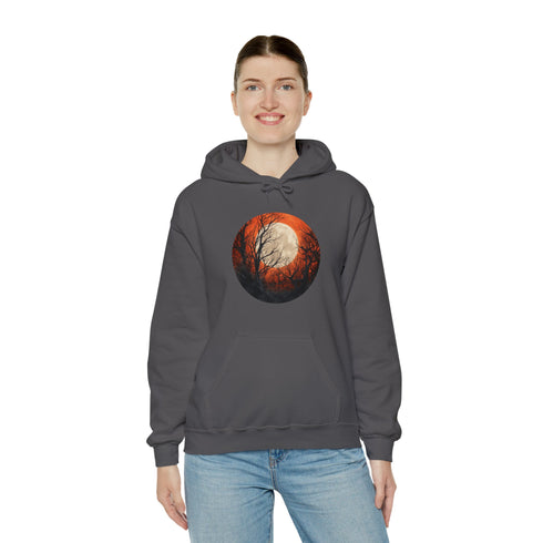 Halloween Harvest Moon - Graphic Hooded Sweatshirt